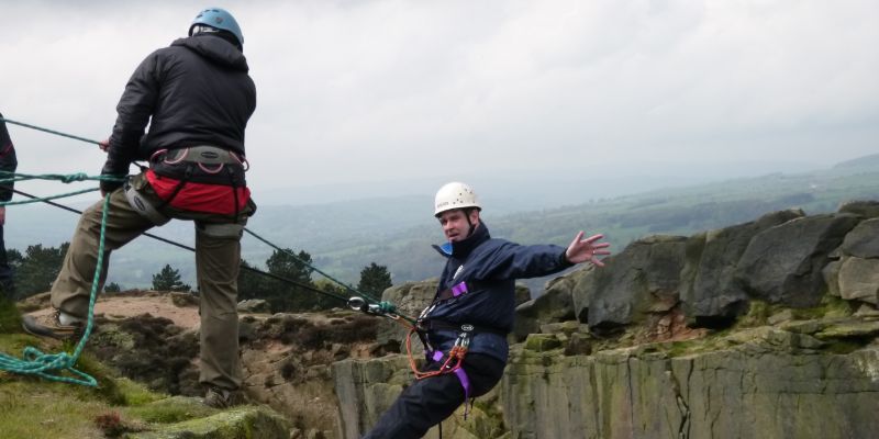 abseiling team building activity in ilkley